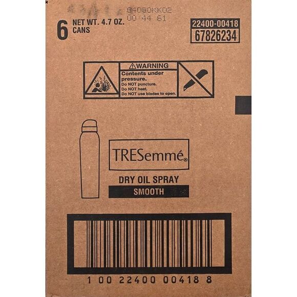 TRESemmé Dry Oil Spray Smooth 6-Pack 4.7 Oz Cans - Picture 1 of 5